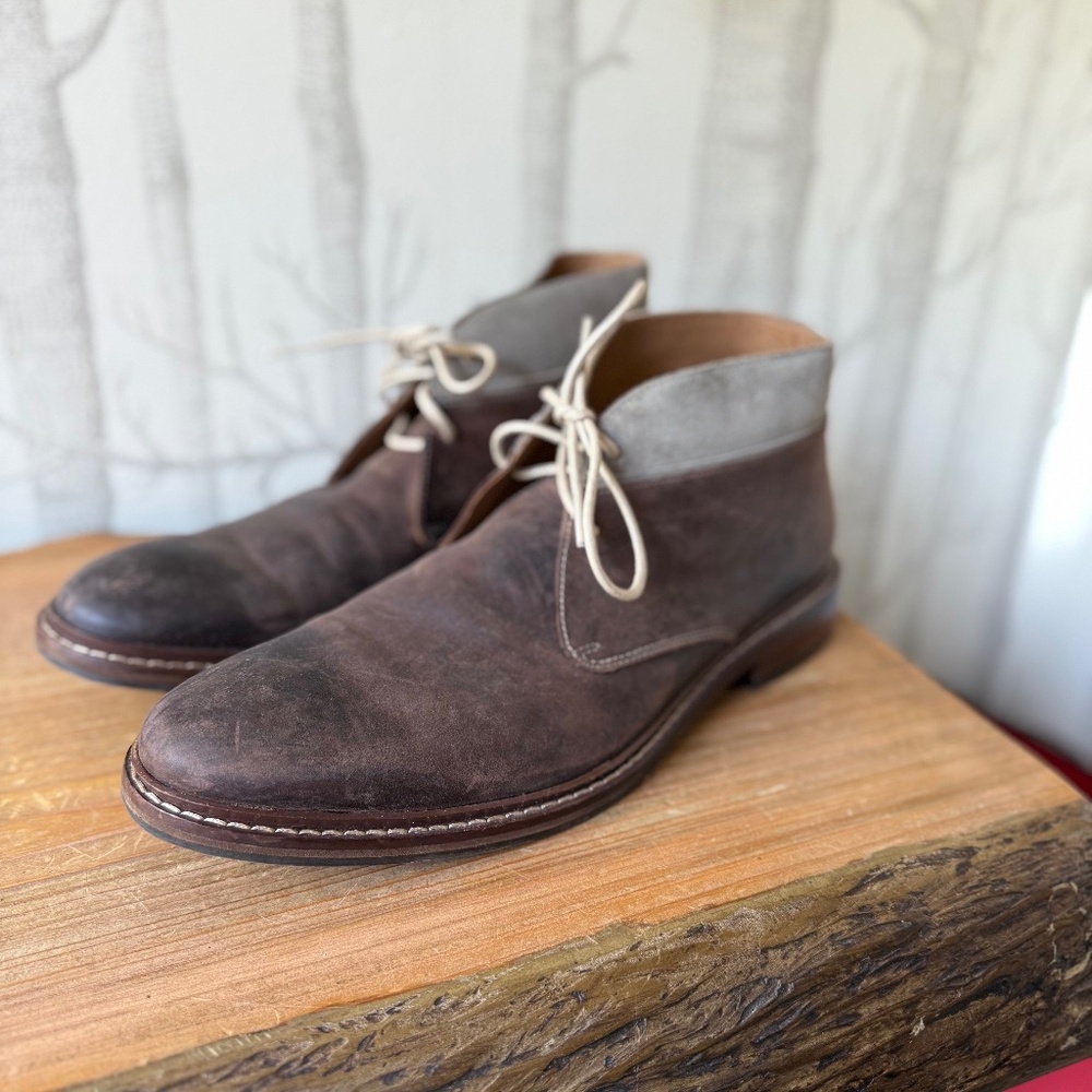 Cole Haan Williams Welt Leather Brown Men's Ankle Chukka Boots  Size 10.5